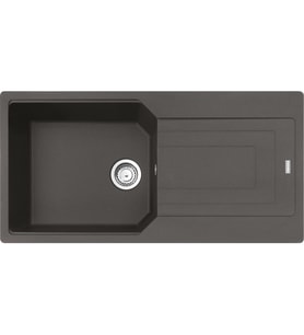 FRANKE UBG 611-100 Slate Grey Tezgah Üstü Granit Eviye (Koyu Gri)