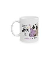 Hayatlar Farklı Ama Yol Aynı Dostluk Temalı Porselen Kahve Kupası 330 ml KF26052612