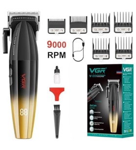 VGR saç kesme profesyonel saç düzeltici elektrikli kesme akülü saç kesme makinesi 9000RPM V-003