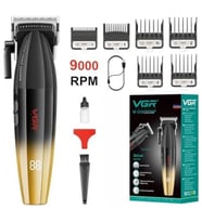 VGR saç kesme profesyonel saç düzeltici elektrikli kesme akülü saç kesme makinesi 9000RPM V-003