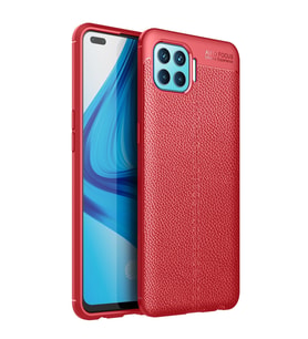 Oppo Reno 4 Lite Kılıf Auto Focus Kapak - Kırmızı