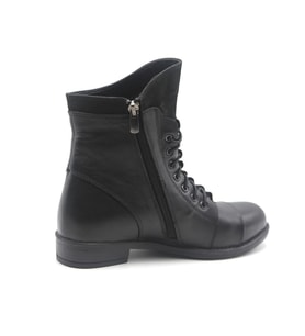 Scavia 502 Kadın Deri Bot (Siyah)