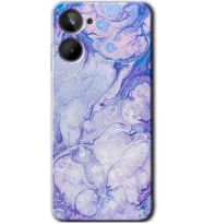 Realme 10 4G Kılıf HD Desen Baskılı Kılıf - Spots Lilac