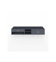 Hyperion TV Ünitesi 2 Raflı Tek Çekmeceli 2 Kapaklı 220x44x51 Antrasit-Antrasit