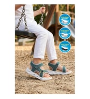 Cool Sage F Siyah Unisex Cırtlı Işıklı Çocuk Sandalet