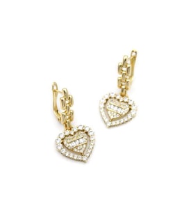 Kalp Küpe - Altın