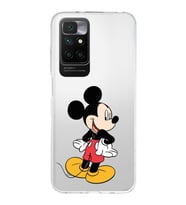 Redmi 10 2022 Uyumlu Kapak Mickey Mouse Tasarımlı Şeffaf Silikon Kılıf