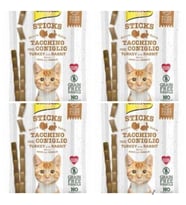GimCat Sticks Hindi Etli Tavşan etli TAHILSIZ Ödül Çubukları 20 gr X 4 Paket