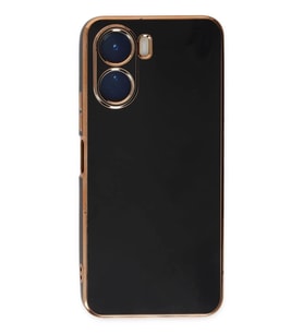 Newface Vivo Y16 Kılıf Volet Silikon - Siyah