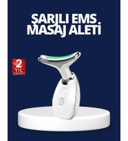 Yüz ve Boyun Sıkılaştırıcı Cilt Bakım Cihazı EMS Mikro Akım & Kırışıklık Giderici