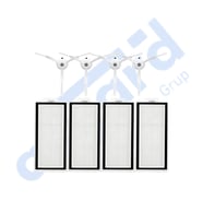 ROBOROCK Q5, Q5+, Q5 PRO,Q5 PRO+ UYUMLU 4 Yan Fırça 4 Filtre PKT-iasgf0000467