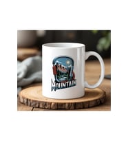 Mountain Tasarımlı Beyaz Seramik Baskılı Kupa Bardak 330ml