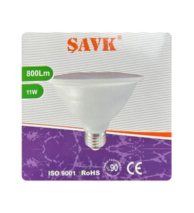 (1 Adet) Şavk 11W 6500K (Beyaz Işık) Par30 E27 Duylu (Kalın Duy) Led Spot Ampul