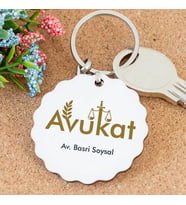 İsme Özel Avukat Papatya Anahtarlık