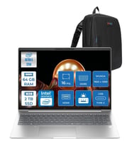 HP Elitebook 6 G1I Intel® Core Ultra 5 225U 64GB Ddr5 2tb SSD 16" Wuxga (1920X1200) IPS 300NIT Freedos Taşınabilir Bilgisayar AD4G3ETF19+ZETTAÇANTA