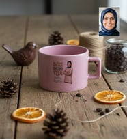 Kişiye Özel Karikatürlü Best Mom Ever Anneye Hediye Lüks Pastel Fincan Anneler Günü Hediyesi