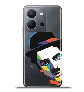 Vivo Y36 Kapak HD Renkli Dizayn Silikon Kılıf - Chaplin