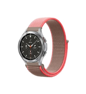 Newface Watch 22mm Hasırlı Cırtcırtlı Kordon - Pembe
