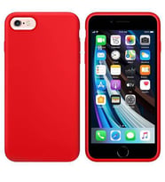 Apple iPhone 6S İçi Kadife Silikon Kılıf Kırmızı