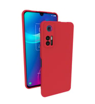 TCL 30 Kılıf Kamera Korumalı Silikon Rubber Arka Kapak (Kırmızı)