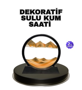 Şeffaf Dekoratif Kum Saati – Dayanıklı Gövde, Minimalist Stil, Masa Ve Vitrin Aksesuarı