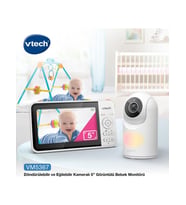 Vtech Döndürülebilir ve Eğilebilir Kameralı 5’’ Görüntülü Bebek Monitörü - VM5367