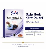 Swiss Bork Black Cumin Seed Oil Çörek Otu Yağı 60 Yumuşak Kapsül