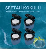 4 Adet 500GR - ŞEFTALİ - Nem Alıcılı Ve Rutubet Giderici Aparat Üçgen (TABLET DAHİL)