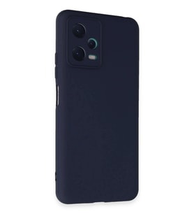 Durukar® Redmi Note 12 5G Kılıf Nano içi Kadife Silikon - Lacivert