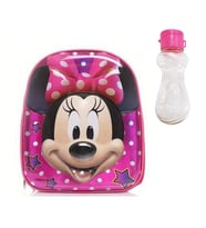 Pembe Minnie Mouse Anaokulu Çanta + Suluk - Anaokulu Çanta - Kreş Çanta - Mini Maus Çanta (Karışık)