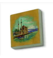 Ortaköy Camii Baskılı Doğaltaş  Magnet(KRT-036)