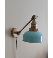 Mylights Turkuaz Aplik Cift Mafsalı Eskitme Kablolu Eskitme