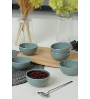 Yeşil Bulut Mini Çerezlik ve Sosluk 8 Cm 6'lı Set