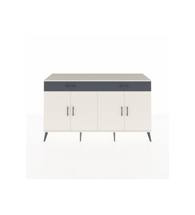 Hyperion Konsol 4 Raflı 2 Çekmeceli 4 Kapaklı 176x44x99 Aytaşı-Aytaşı/Antrasit