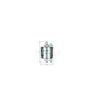 Mercedes W168 Yakıt Filtresi M166 0024773801 Knecht