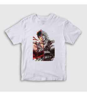 Presmono Unisex Çocuk Beyaz Ryu And Ken Oyun Street Fighter T-Shirt 326751tt