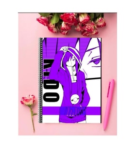 Tsubomi Kido Anime Defter 1 Adet Özel Tasarım A4 Boyutu Telli Çizgili Defter 21*29 Cm