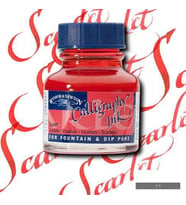 Winsor & Newton Kaligrafi Mürekkebi 30 ml. 601 SCARLET 