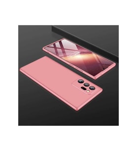 Samsung Galaxy Note 20 Ultra Uyumlu Kılıf Zore Ays Kapak (Rose Gold Altın)