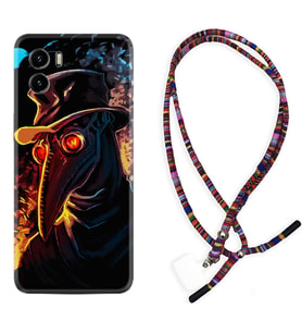 Vivo Y15S Y32 Y33S Y51 Y53S Kılıf Boyun Asklı Rasta Silikon Karga 1616