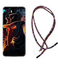 Vivo Y15S Y32 Y33S Y51 Y53S Kılıf Boyun Asklı Rasta Silikon Karga 1616