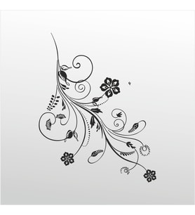 Folyo Sticker Çiçek Deseni 160cm Uzunluk (Karışık)