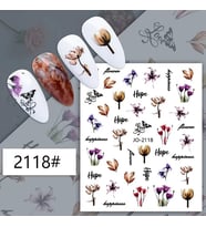 Adanil Çiçek Bitki Yazılı Sticker J0-2118