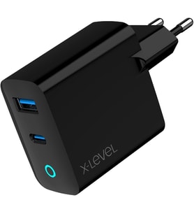 GaN Yüksek Hızlı Şarj Adaptörü, Akım Korumalı, Type-C - USB Port, 45W/65W, Akıllı Şarj Teknolojisi, PD/QC/PPS Teknolojisi, Tüm Cihazlarla Uyumlu Çip, Siyah (45W - xc4042)