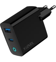 GaN Yüksek Hızlı Şarj Adaptörü, Akım Korumalı, Type-C - USB Port, 45W/65W, Akıllı Şarj Teknolojisi, PD/QC/PPS Teknolojisi, Tüm Cihazlarla Uyumlu Çip, Siyah (45W - xc4042)