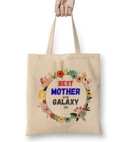 BEST MOM Mommy Flower Mothers Day 2021 Bez Çanta Uzun Saplı