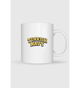 Turkish Navy Yazı Baskılı Kupa Bardak