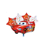 KIRMIZI ARABA 5Lİ FOLYO SET BALON