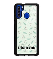 Reeder P13 Blue Max Uyumlu Yeşil Yapraklı Tasarımlı Glossy Telefon Kılıfı