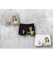 BK Gift Kişiye Özel 3 Adet Karikatürlü Eğlenceli Erkek Boxer Seti, Yıl Dönümü/ Doğum Günü / Sevgililer Günü Hediyeleri, Ona Özel Hediye, Esprili Hediye-12